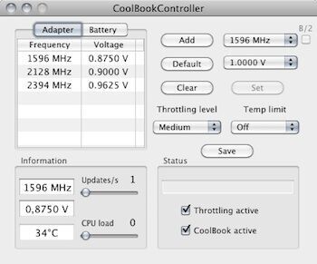Under-Voltaging a Mac Using CoolBook